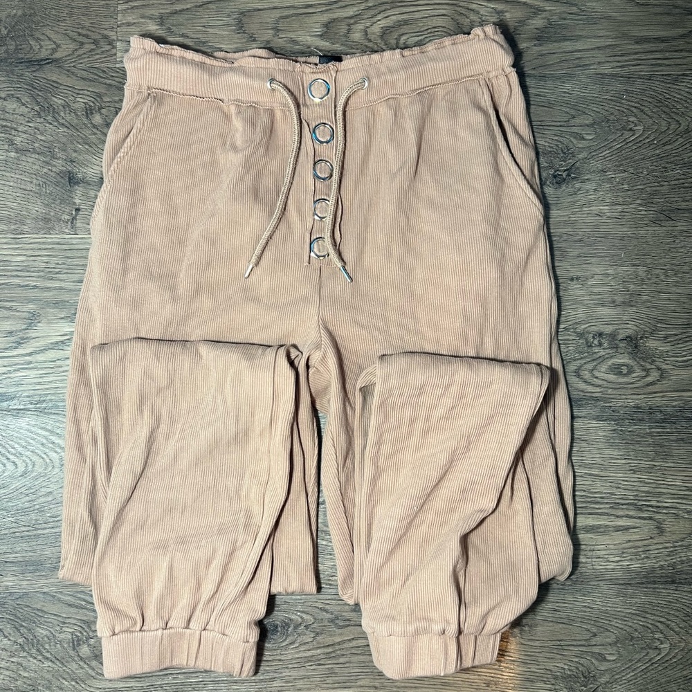 joggers with buttons